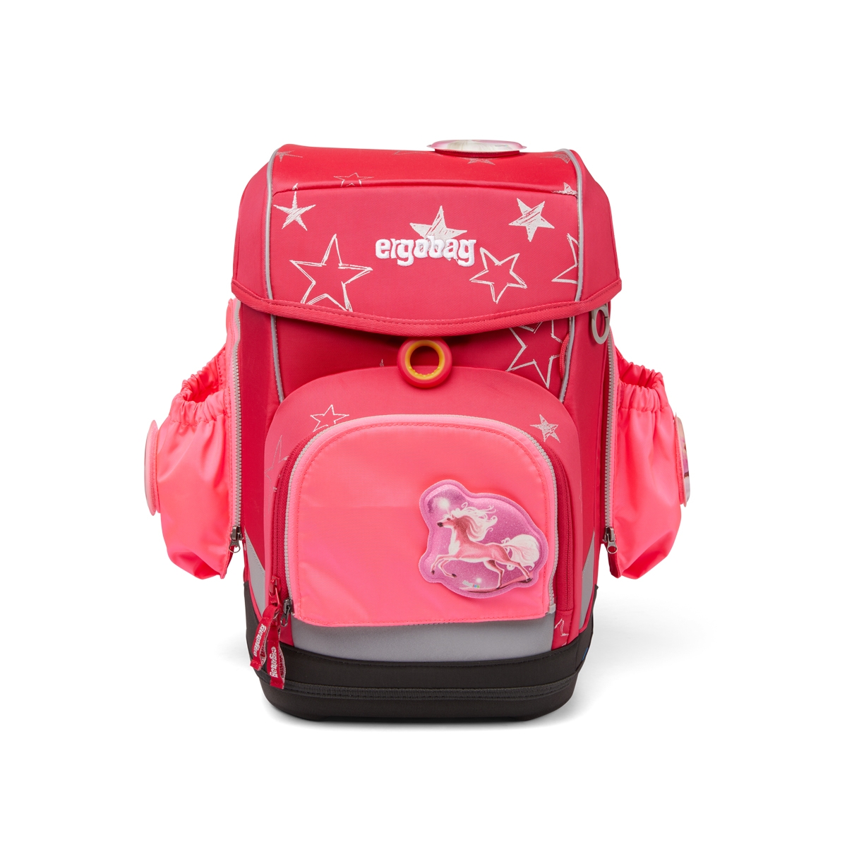 Ergobag Sicherheitset für Cubo und Pack ab 2020 Pink Seitentaschen Zip-Set