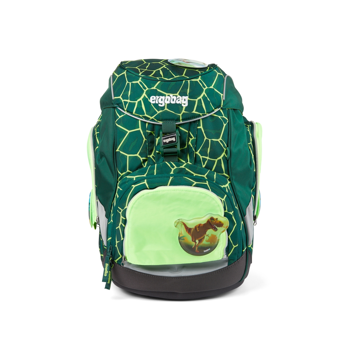 Ergobag Pack, Cubo und Cubo light Zip-Set grün 3-teilig Sicherheitsset